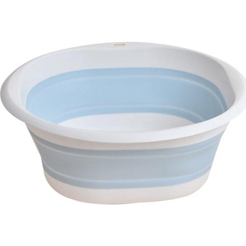 Plastic Folding Basins Portable Wash Basins Folding Laundry Tub Bathroom Kitchen Accessories Travel Folding Wash Basin S