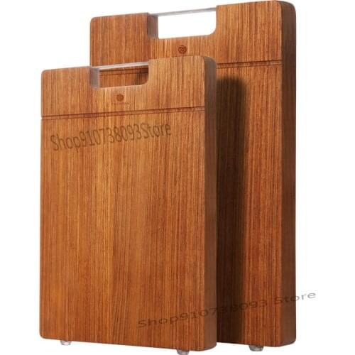 Tie Huali Wood Cutting Board Household Cutting Board Kitchen Occupation Board Knife Board Solid Wood Cutting Board Cu