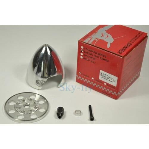 RC Plane 2.75" 69.8mm Aluminum Spinner Two Blades For DLE Gas Engine DLE20 FS120 All YS Four Stroke Engine