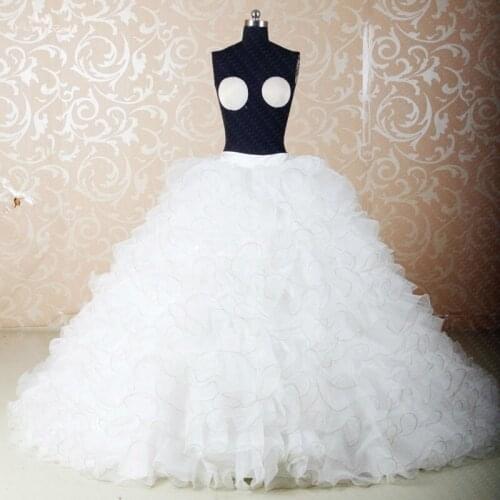 RS279 Custom Made DIY Seperate Fluffy Organza Skirt Used For Ball Gown Dress Detachable Skirts Quinceanera Dresses