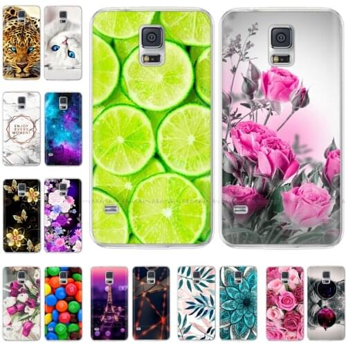 Silicone phone Case For Samsung Galaxy S5 i9600 SM-G900F cover For Samsung S5 Mini SM-G800F G800 4.5" inch Phone shell bumper