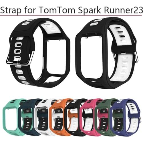 Silicone Band Watch Strap Wristband Smart Watch Bracelet Replacement for TomTom Spark Runner 2 3 Adventurer Golfer 2 Accessories