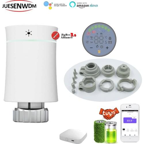 Smart WIFI Heater Control Valve Radiator Actuator TRV for Zigbee Thermostat Valve Residential HVAC System Alexa Google Home