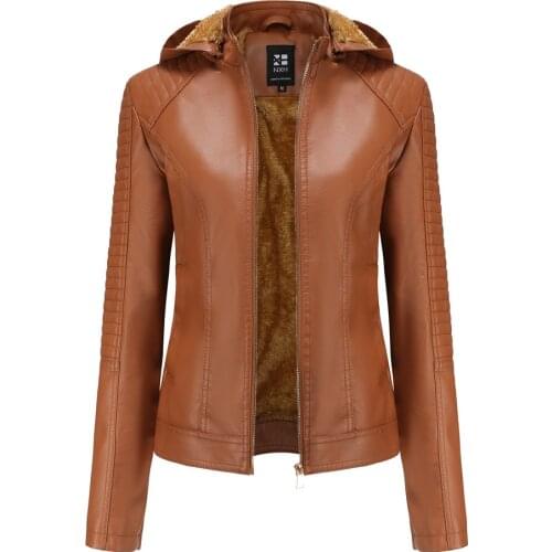 Y Nidus Womens Winter Leather Jackets