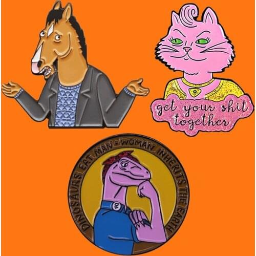 Funny Animation Enamel Pins Cute Metal Cartoon Brooch Backpack Hat Bag Collar Lapel Badges Men Women Fashion Jewelry Gifts