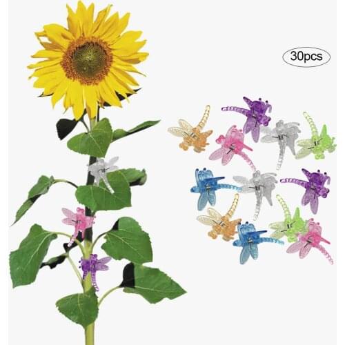 30PCS Plant Fixture Clips Dragonfly Orchid Clips Orchid Support Clips Flower Vine Clips For Plant Vines Garden Flower Support