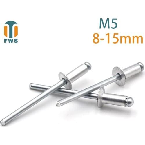 10PCS M5 DIN EN ISO15978 GB/T12617.1 Aluminium Open End Countersunk Head Blind Rivet for Furniture Car Aircraft multi-function