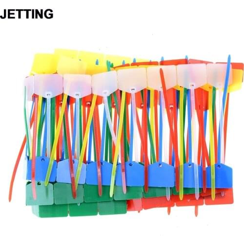 100pcs/lot High quality Network cable identification Mark Signs ties Nylon straps label tag tie Wholesale