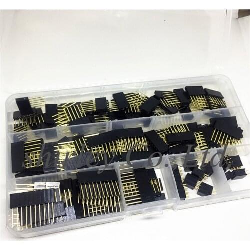 120PCS 2.54 6P/8P/10P Pin 2.54mm Stackable Long Legs Femal Header For Arduino Shield 2*3P 2X3P Connector kit
