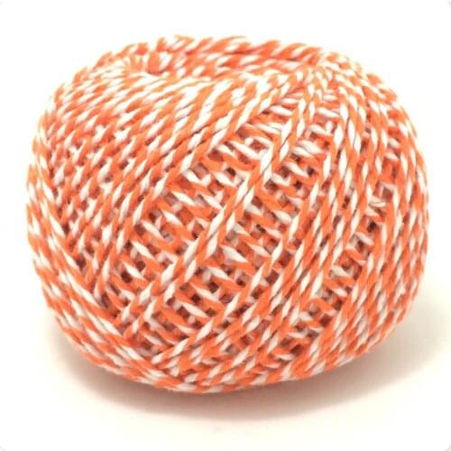 2015 NEW 1MM~1.5MM Cotton Bakers Twine Mix (100yard/spool) Bakers Twine Gift Packing orange Twine for Crafting MS15122413