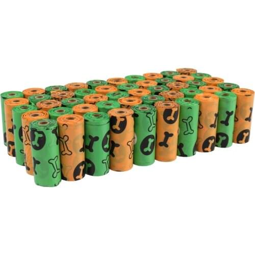 5Rolls Biodegradable Pet Dog Garbage Bag Environmental Protection Poop Outdoor With Bag Dispenser Cat Cleaning Pooper Scoopers