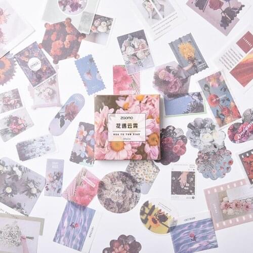 80 Sheets/box Color World Decorative Washi Sticker DIY Scrapbooking Album Journal Diary Stationery Sticker