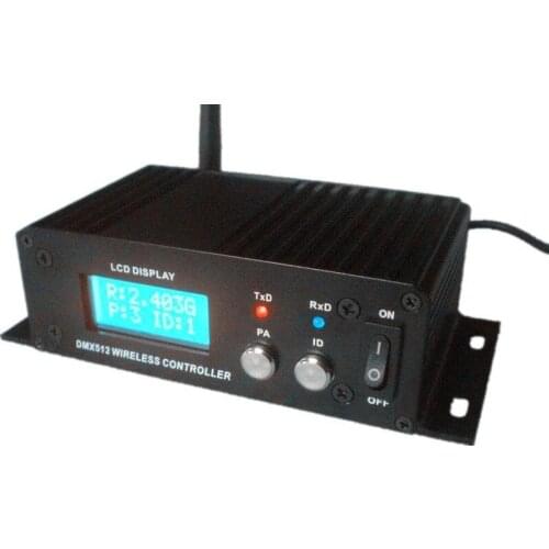 Hot sale Lcd wireless dmx 512 transmitter and receiver for stage light moving head dj equipment led lighting 4 output