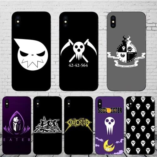 Comic Soul Eater Soft Mobile Phone Case For Iphone XS Max 6 7 8 6S Plus 12 Mini 11 Pro Cool LOGO Cover SE 2020 X XR TPU Shell