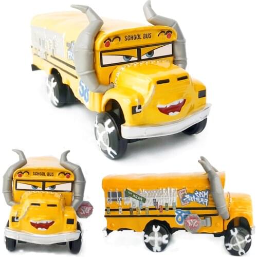 Disney Pixar Cars 3 Diecast Role Miss Fritter Diecast Metal Alloy Model Cars Disney Car 1:55 Toy Collection Kids Best Gift