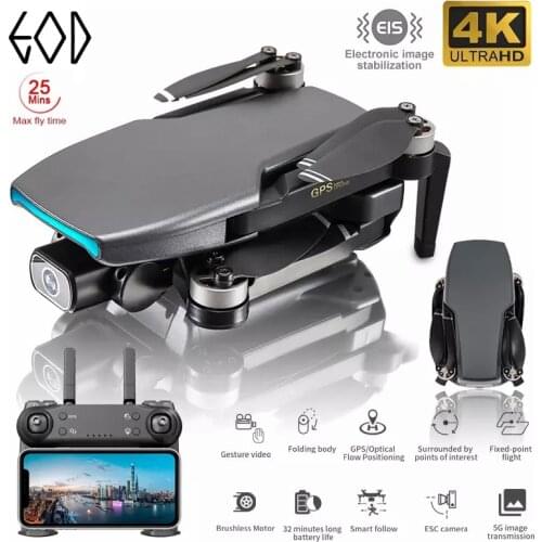 L108 Gps Drone With HD 4K Camera Professional 1000m Image Transmission Brushless Motor RC Foldable Quadcopter Kid Gift