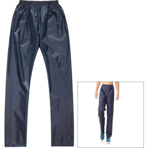 Double Layer Outdoor Cycling Pants Rainproof Waterproof Motorcycle Riding Rain Pants Fishing Trousers For Camping Hiking Climbin