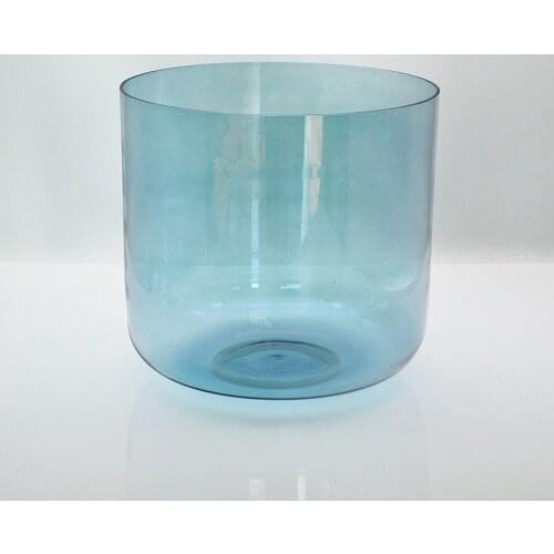 HF 9inches C NoteBlue Quartz Crystal Singing Bowl with Cosmic Light Customizable Colorful Note