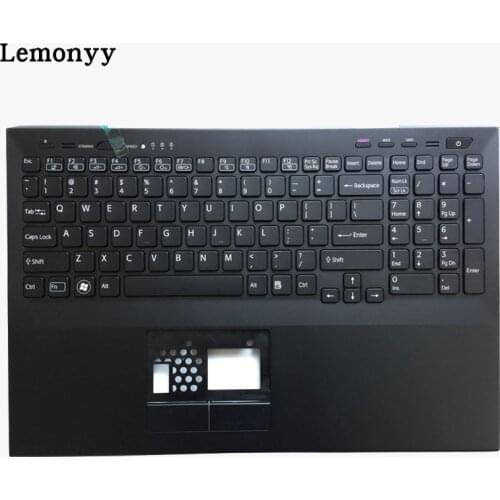 US backlit keyboard for Sony VPCSE VPC-SE for Viao VPC SE English layout black laotop keyboard with Palmrest upper