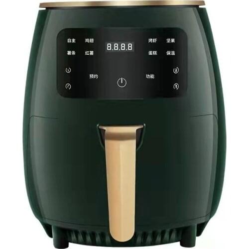 4.5L 1400W 220V Multifunction Air Fryer Oil free Health Fryer Cooker Smart Touch LCD Deep Airfryer Pizza Fryer for French fries