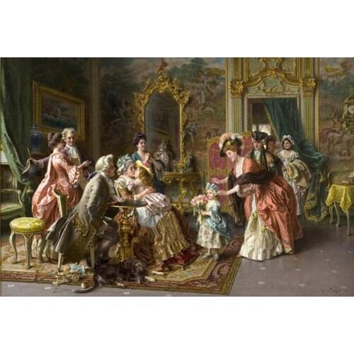 Chat Noble birthday party craft Art People 14CT Needlework Cross stitch kit fashion Set For Embroidery,Patterns DIY Handmade