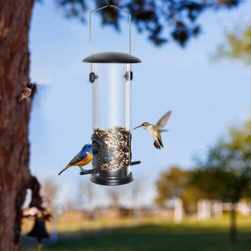 Hanging Wild Bird Seed Feeder Bird Feeding Tool Garden Paddock Outdoor Decoration Pet Supplies Hummingbird Feeder Feeding Bird