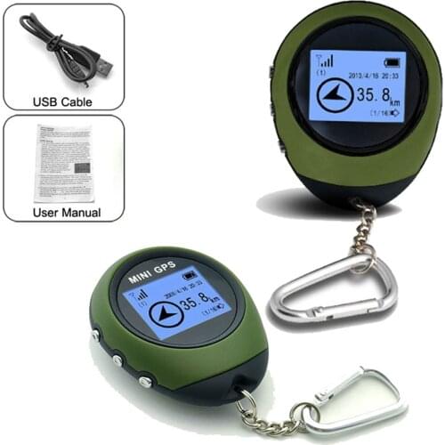 Handheld Mini GPS Compass Navigation USB Rechargeable Location Tracker with Compass For Outdoor Travel Climbing