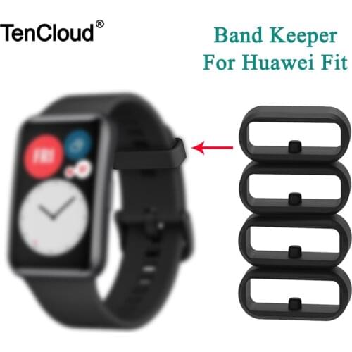 Band Keeper Fasten Ring For Huawei Watch Fit Retaining Rubber Loop For Amazfit/Samsung/ Polar Security Holder 20mm Fixed Buckle
