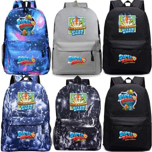 Super Zings School Fashion Backpack New Pattern Students Boys Girls Rucksack Men Women Laptop Knapsack Teens Book Bags