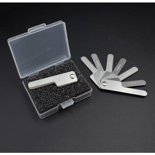 Oral Dental Interproximal Measuring Ruler Measure Tooth Gap Stainless Steel Reciprocating IPR System Orthodontic Treatment