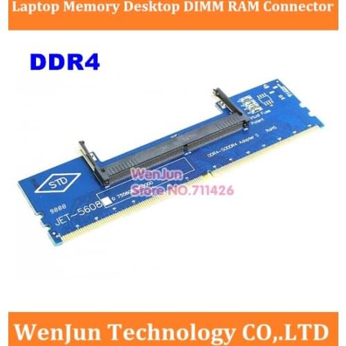 High quality Laptop DDR3 DDR4 SO-DIMM To Desktop DIMM Memory RAM Connector Adapter Desktop PC Memory Cards Converter Adaptor