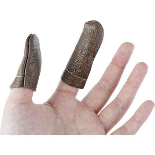 1 Pair/5 PCS humb Index Thimble Finger Protector Leather Needle Felting Guard Hand Craft Embroidery Needlework Accessories