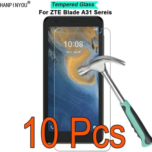 10 Pcs/Lot For ZTE Blade A31 / Lite 9H Hardness 2.5D Ultra-thin Toughened Tempered Glass Film Screen Protector Guard