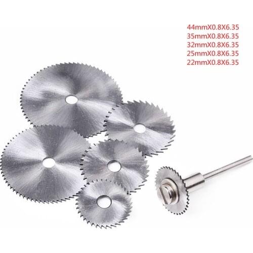6 pieces/set Cutting Blade Woodworking Plastic Electric Grinder Ultra-thin Small Saw Blade Post Set High-speed Steel High Qualit