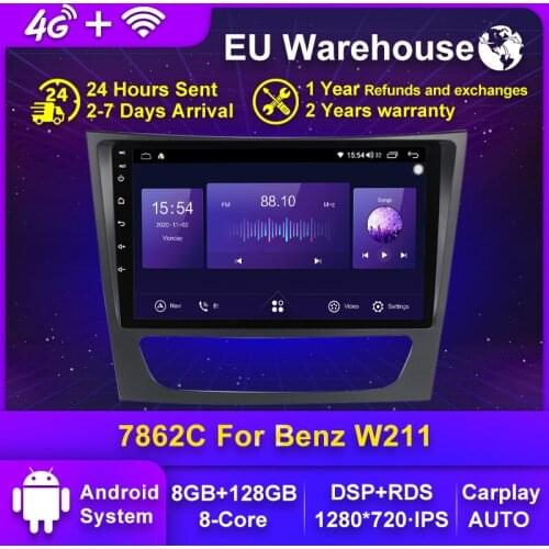 4GWIFI Android 10 car GPS player For Mercedes Benz E-class W211 E200 E220 E300 E350 E240 E270 E280 CLS CLASS W219 no 2din dvd