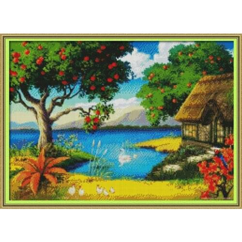 Everlasting Love The Story Of Apple Trees Chinese 5d Diamond Painting Full Square Christmas Decorations For Home Wedding Gift