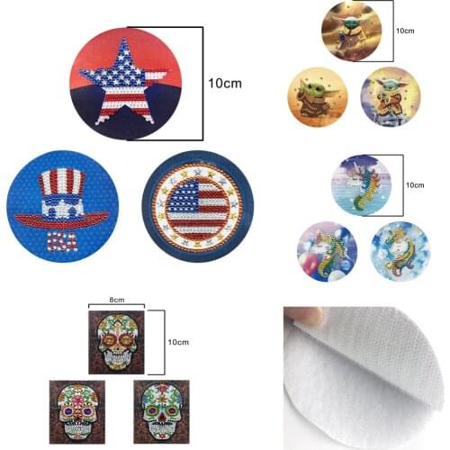 Diamond painting embroidery clothes backpack Velcro Minnie unicorn diamond embroidery