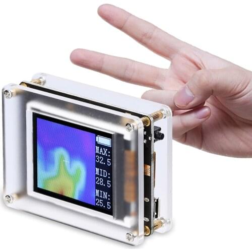 AMG8833_CP 1.8 Inch TFT Display Simple Infrared Thermal Imager Temperature sensors Maximum Minimum Temperature Display