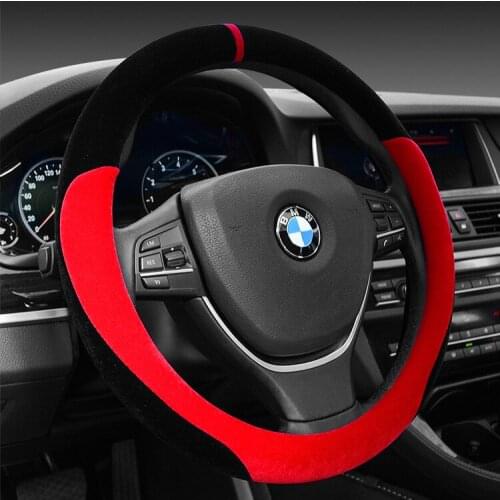 Car steering wheel sleeve winter short plush plumb holder set 38cm universal version of the handle set a hair BT-807