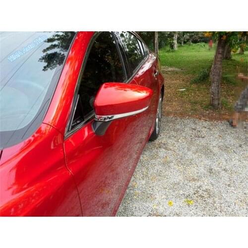 Lapetus Car Styling Side Rearview Mirror Decoration Strip Cover Trim 2 Pcs / Set Fit For Mazda 6 Sedan & Wagon 2013 2014 2015