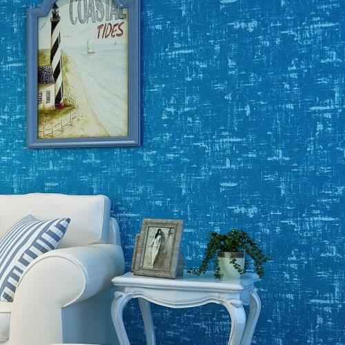 Beibehang Mediterranean mottled texture wallpaper bedroom hotel children 's room non - woven plain plain color wallpaper simple