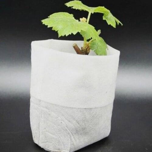 Biodegradable Non-woven Nursery Bags, Fabric Seedling Pots Plant Grow Bags Home Garden Supply