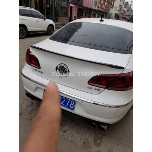 For Volkswagen Passat CC Sandard 2009-2016 ABS Plastic Unpainted Color Rear Roof Spoiler Wing Trunk Lip Boot Cover Car Styling