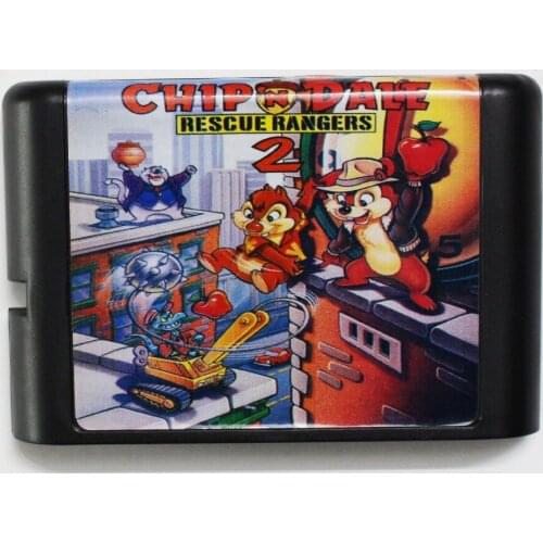 Chip N' Dale Rescue Rangers 2 16 bit MD Game Card For Sega Mega Drive For Genesis