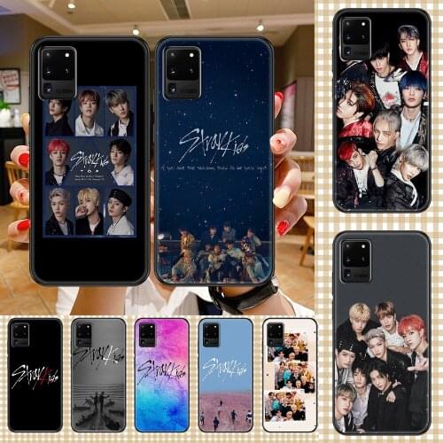 Kpop Stray Kids Phone case For Samsung Galaxy Note 4 8 9 10 20 S8 S9 S10 S10E S20 Plus UITRA Ultra black trend shell art