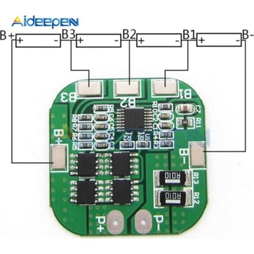 4S 14.8V / 16.8V 20A Peak Li-ion BMS PCM Battery Protection Board BMS PCM For Lithium LicoO2 Limn2O4 18650 Li Battery Module