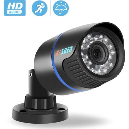 BESDER 1080/720p Full HD IP Camera Bullet Outdoor Waterproof Security Camera ONVIF XMEye 20m Night Vision Motion Detect RTSP P2P