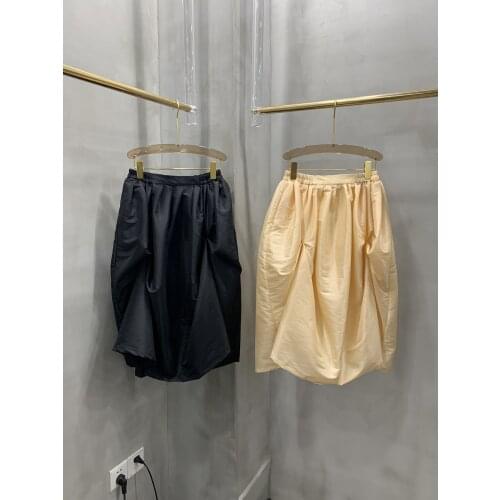 Fashion 2021 new ladies sexy solid color puffy skirt 0107