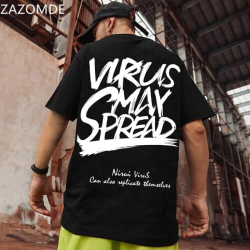 ZAZOMDE 2021 Spring Summer Men T Shirts Fashion Streetwear O-Neck Print Tops Tees Male Casual Short Sleeve T Shirts Men