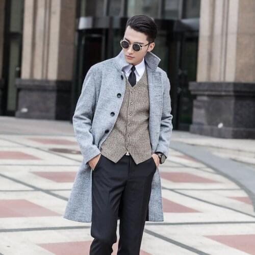 Nerw arrival Male woolen overcoat mens slim obese casual fashion plus size S M L XL 2XL 3XL 4XL 5XL 6XL 7XL 8XL 9XL 10XL